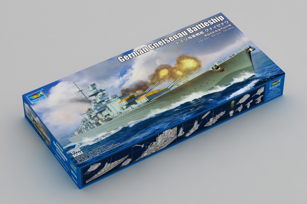 Maquette Trumpeter 06736 du cuirassé allemand Gneisenau au 1/700 – image 2