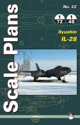 MMP Books 78777 Plans à l&amp;#39;échelle n° 22 Ilyushin Il-28 EN