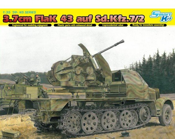 Dragon 6553 3.7cm FlaK 43 au Sd.Kfz.7/2 (1/35)