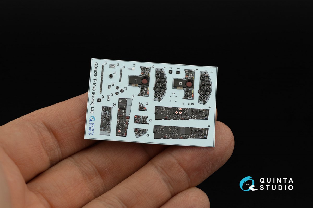 Intérieur imprimé en 3D et coloré sur papier décalcomanie Quinta Studio QD48201 F-104S (Kinetic) 1/48 – Bild 6