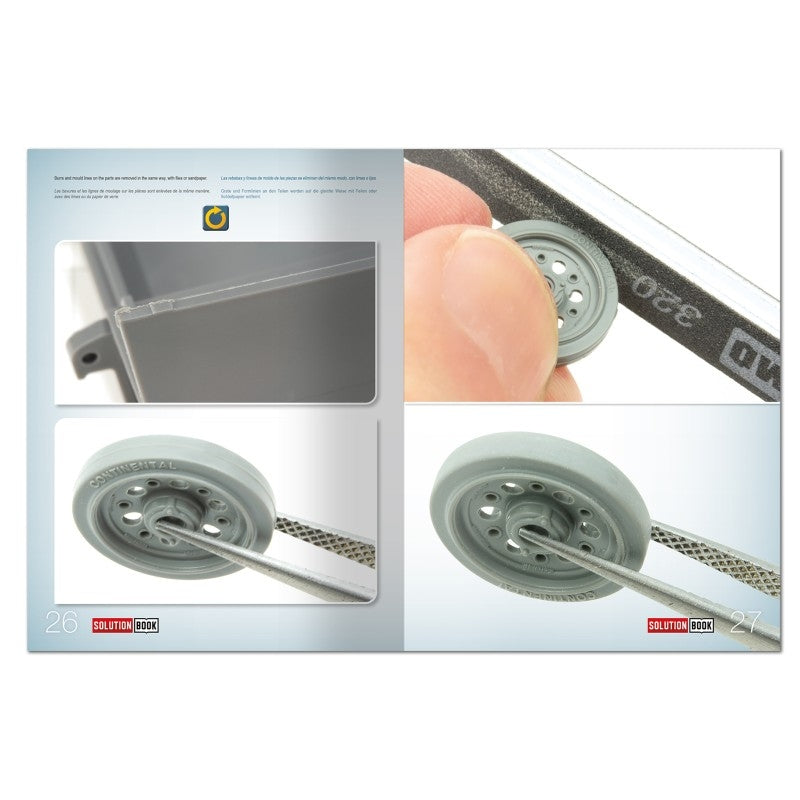 AMMO of Mig Jimenez 6605 SOLUTION BOOK 29 - BEGINNERS: How to Assemble Scale Models (Multilingual)