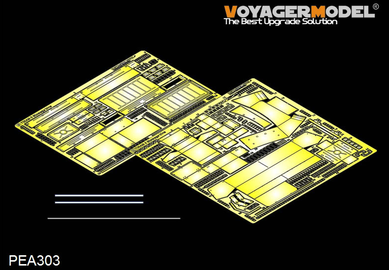 Voyager modèle PEA303 Tiran israélien moderne 5 bacs de rangement MBT (POUR TAMIYA 35328) 1/35
