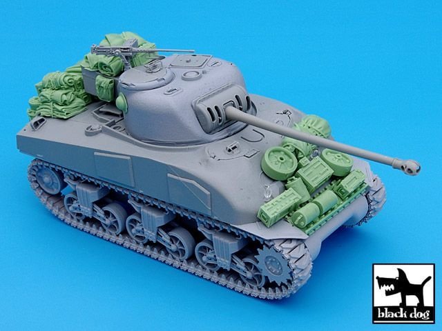 Ensemble d&amp;#39;accessoires Black Dog T35029 pour Sherman Firefly britannique au 1/35 – image 2