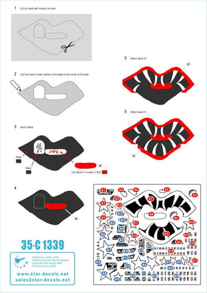 Star Decals 35-C1339 Guerre de Corée - M4A3E8 Sherman n° 5. 89e bataillon de chars Sherman Easy Eight en Corée. Avec et sans calandre « tigre ». Échelle 1/35 – image 3