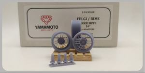 Yamamoto Model Parts YMPRIM2 Jantes Enkei RPF1 17&amp;#39; + Adaptateurs 1/24