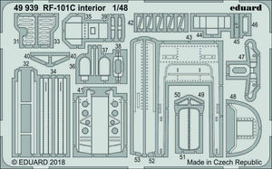 Intérieur Eduard 49939 RF-101C 1/48 KITTY HAWK – imagen 2