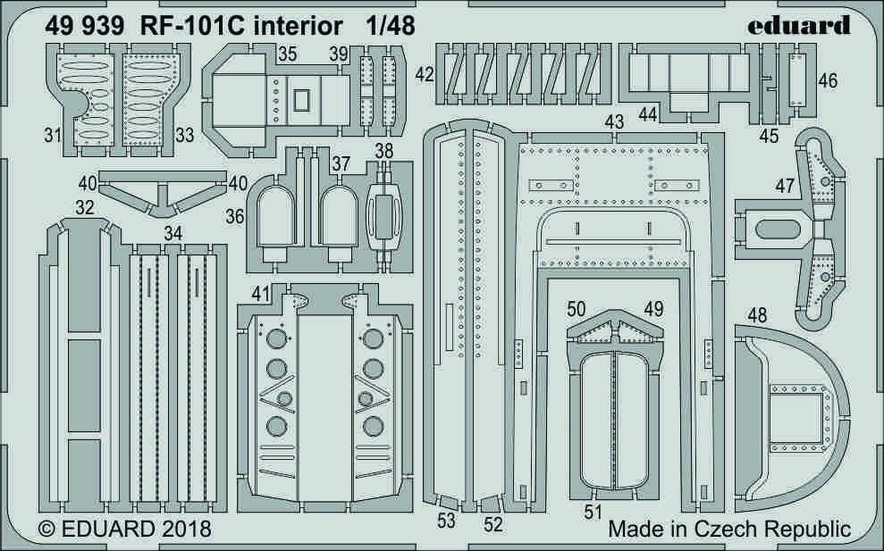 Intérieur Eduard 49939 RF-101C 1/48 KITTY HAWK – imagen 2