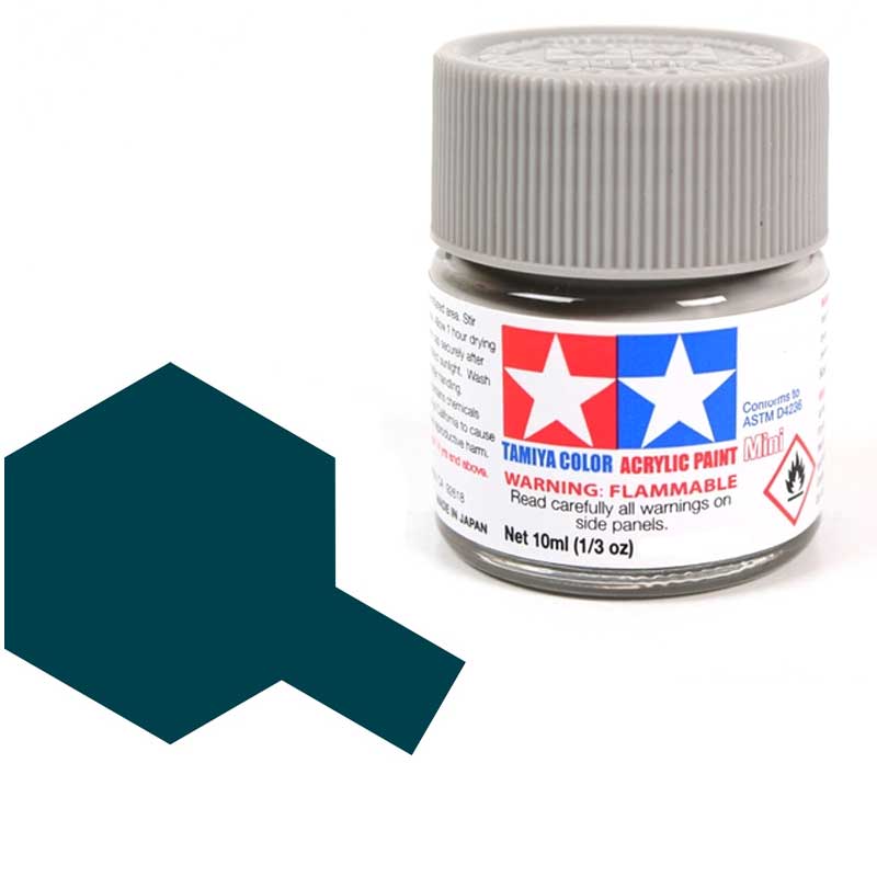 Peinture acrylique Tamiya XF50 Bleu de campagne (81750) 10 ml