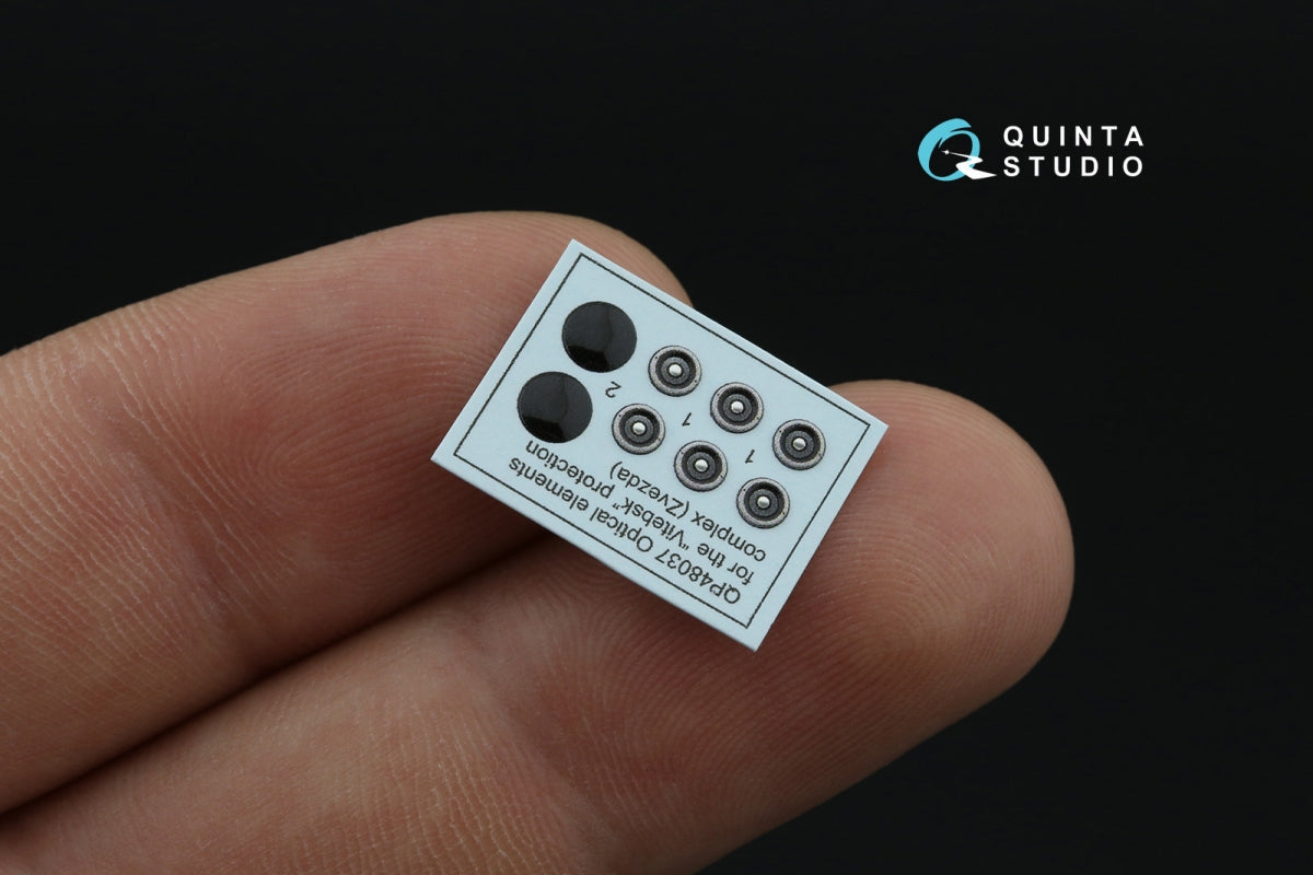Quinta Studio QP48037 Ka-52 Optical elements for the Vitebsk protection complex (Zvezda) 1/48 – zdjęcie 4
