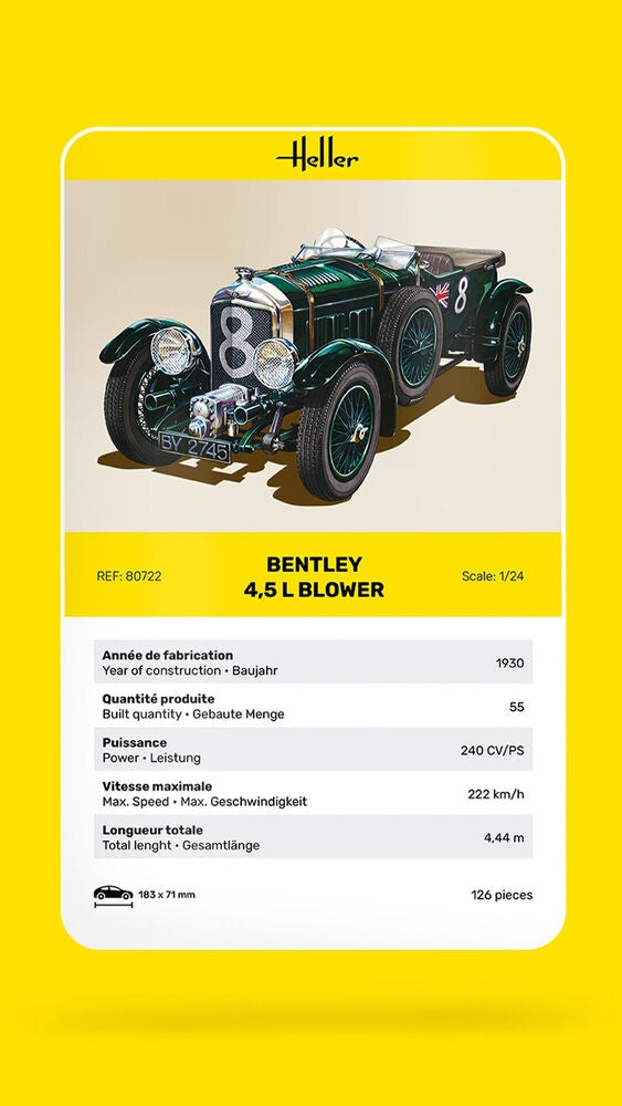 Souffleur Heller 80722 Bentley 4,5 L 1/24 – image 3
