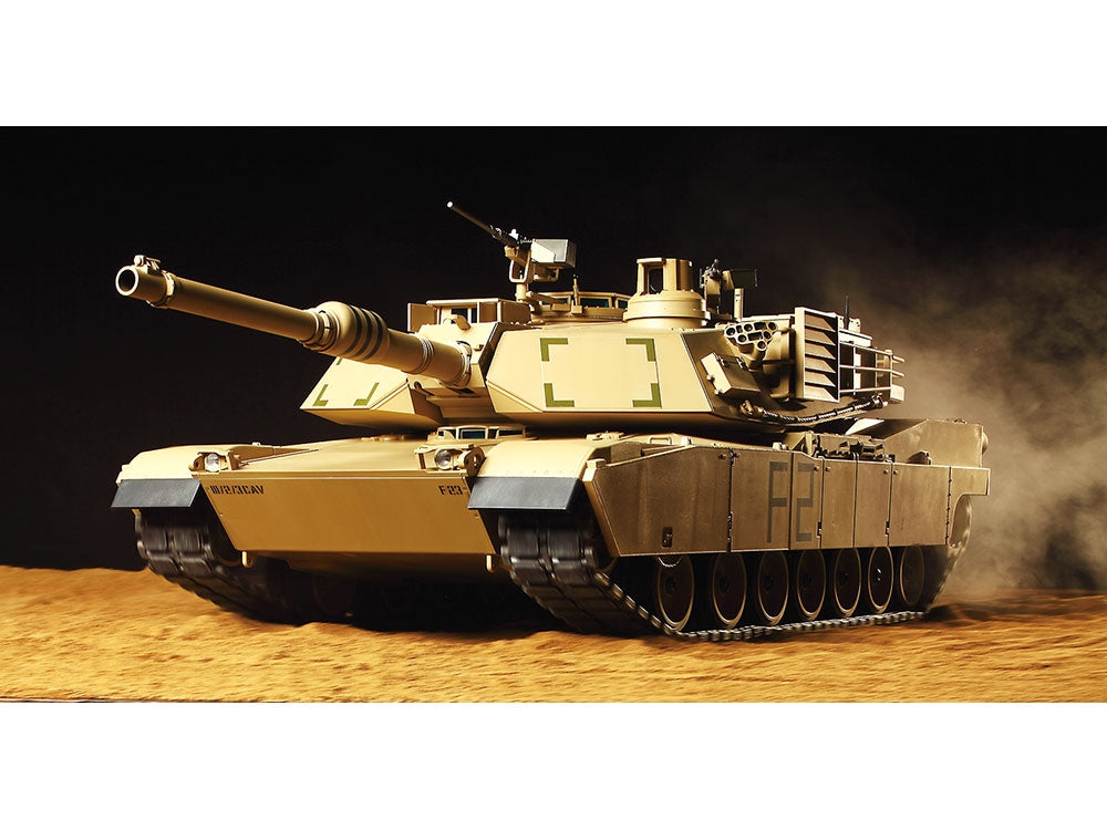 Tamiya 56041 Maquette radiocommandée du char de combat principal américain M1A2 Abrams, kit complet toutes options, échelle 1/16