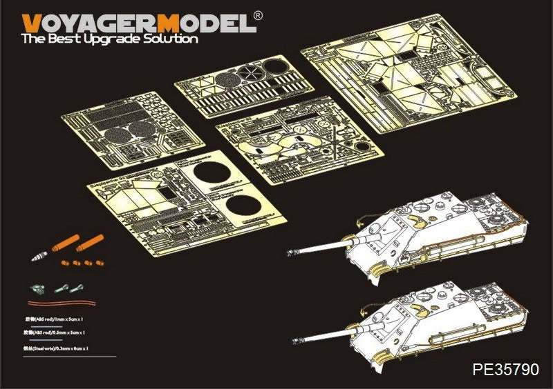 Maquette Voyager PE35790 Jagdpanther G2 version tardive de la Seconde Guerre mondiale (pour TAMIYA 35203) 1/35