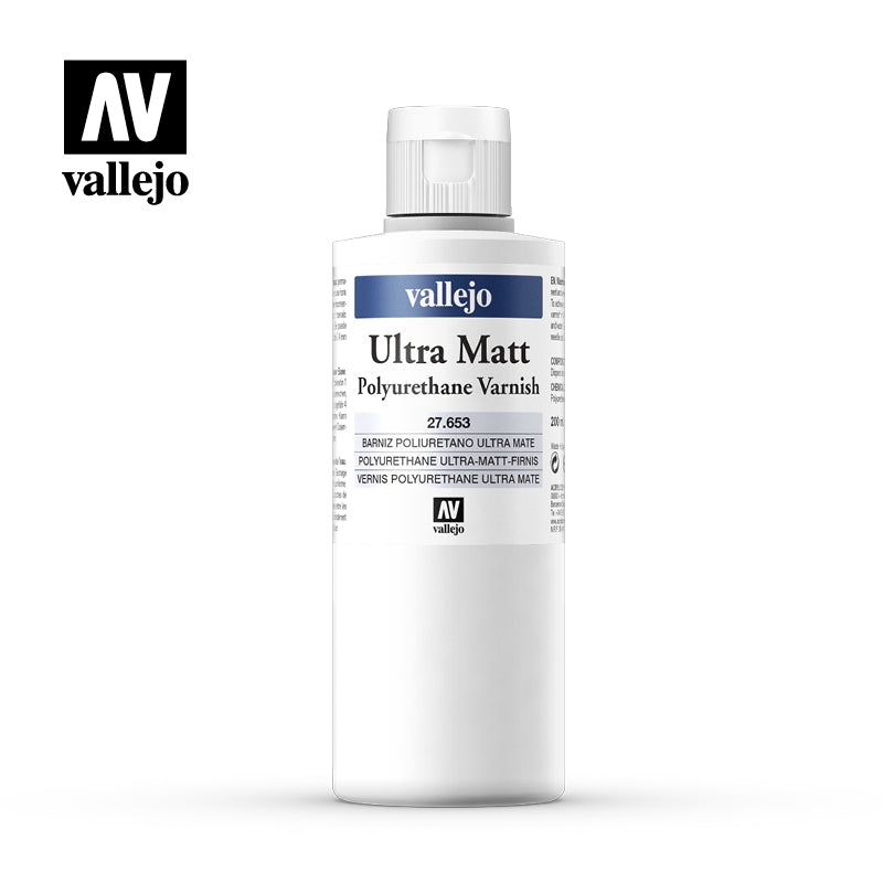 Vernis polyuréthane ultra mat Vallejo 27653 200 ml.