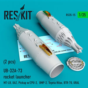 RESKIT RS35-0015 UB-32A-73 LANCE-ROQUETTES (2 PIÈCES) 1/35