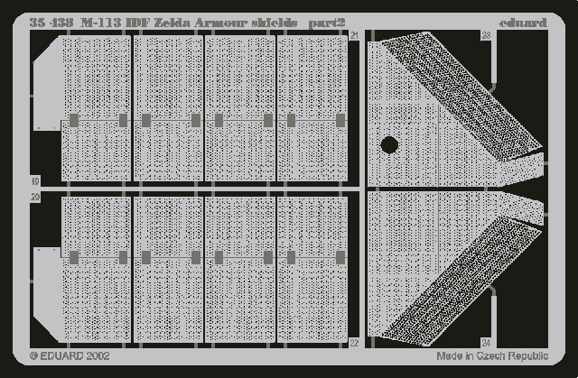 Eduard 35438 M-113 IDF Zelda blindage boucliers 1/35 Academy – immagine 2