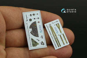 Intérieur imprimé en 3D et coloré sur papier décalcomanie Quinta Studio QD48410 pour la famille Hurricane (Arma Hobby) à l&amp;#39;échelle 1/48 – image 11