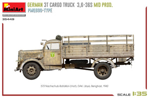 Miniart 35449 Camion cargo allemand 3T 3.6-36S MID PROD. PMQ600-TYPE 1/35 – image 10