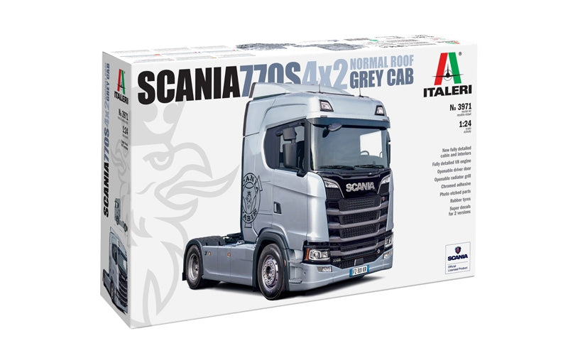 Italeri 3971 Scania S770 4x2 Toit normal « Cabine grise » 1/24