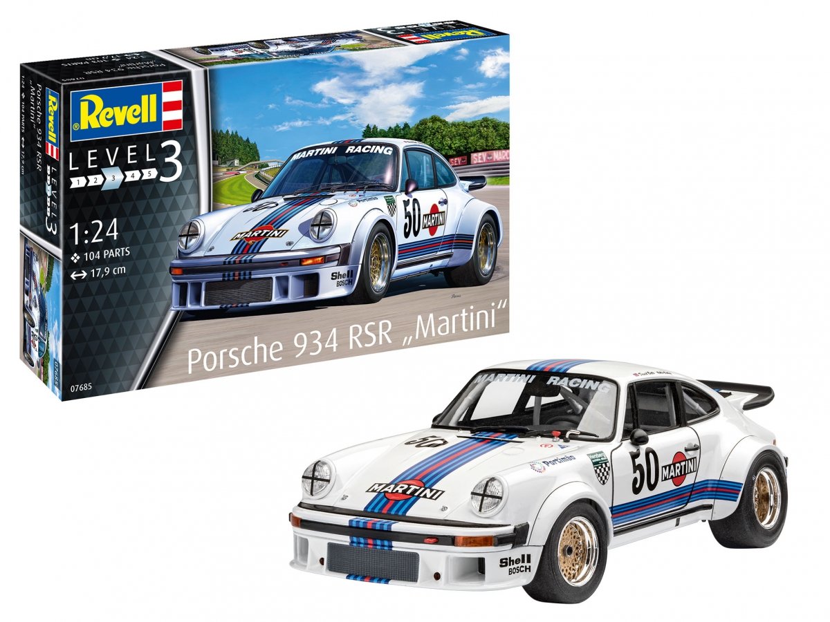 Revell 07685 Porsche 934 RSR Martini 1/24
