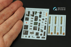 Maquette Quinta Studio QD32236 : compartiments du navigateur, du bombardier et des mitrailleurs latéraux et de queue du Boeing B-17E/F. Intérieur coloré imprimé en 3D (modèles HK) à l&amp;#39;échelle 1/32. – immagine 2