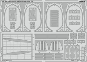 Train d&amp;#39;atterrissage Eduard 481062 Lancaster B Mk.I HKM 1/48