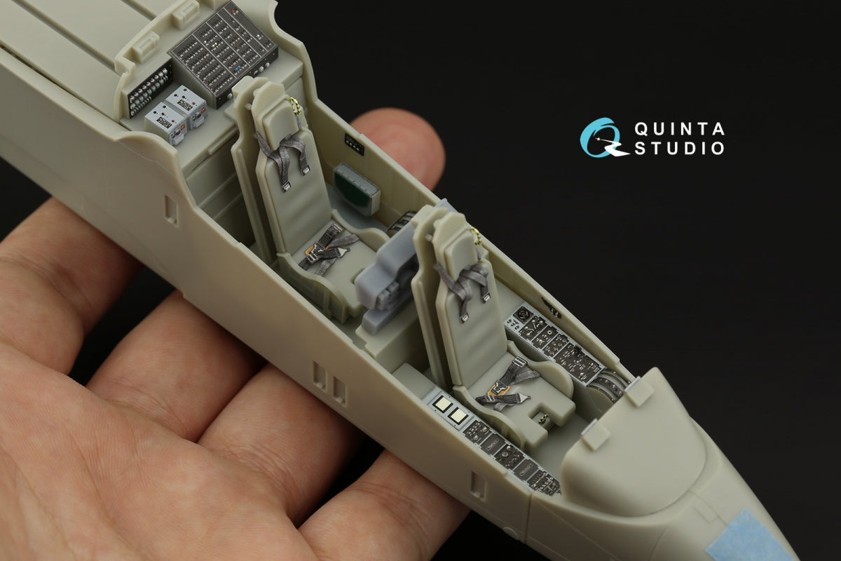 Intérieur imprimé en 3D et coloré sur papier décalcomanie (KittyHawk) pour OV-10A (version USN) de Quinta Studio QD32078, échelle 1/32 – imagen 12