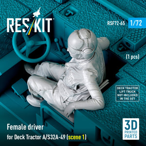 RESKIT RSF72-0065 Conductrice pour tracteur de terrassement A/S32A-49 (scène 1) (1 pièce) (Impression 3D) 1/72 – Bild 3
