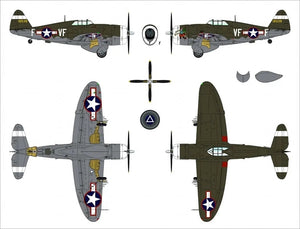 Dora Wings 48054 Republic P-47C Thunderbolt avec réservoir de convoyage 1/48 – image 8