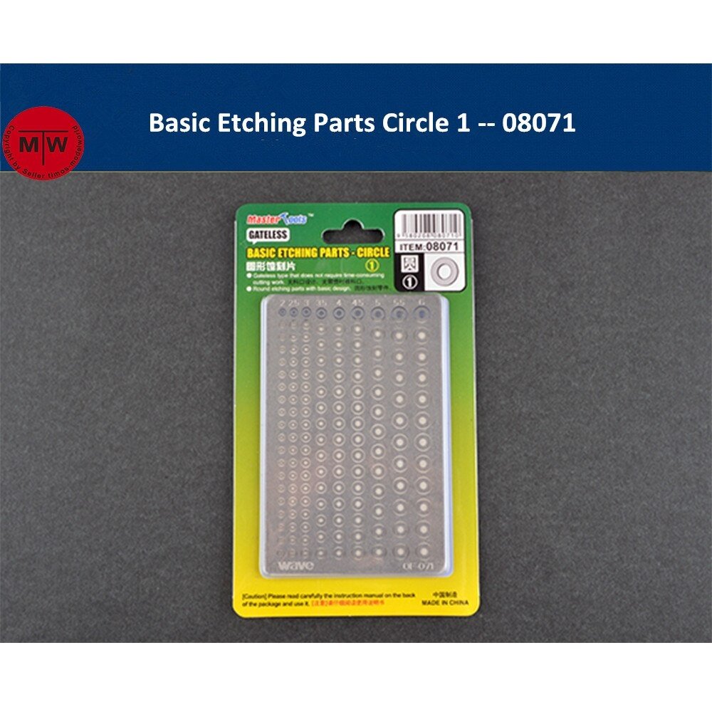 Pièces de gravure de base Trumpeter 08071 - Cercle 1