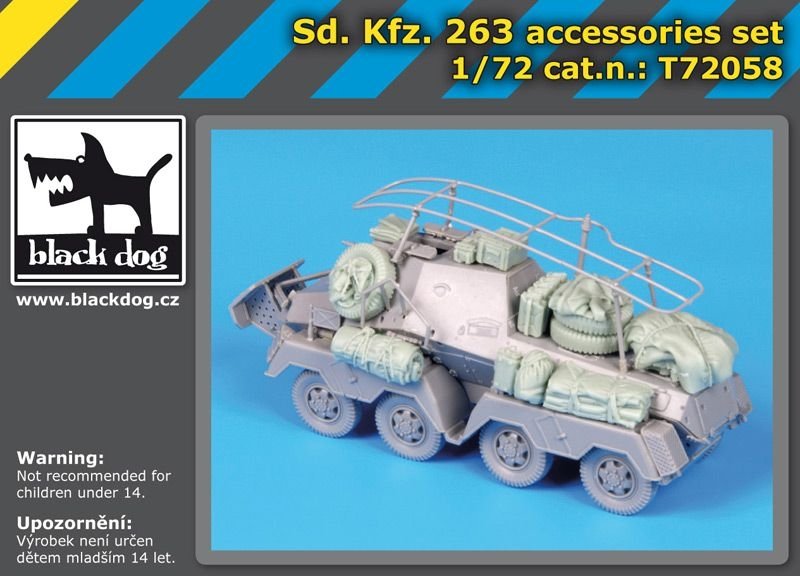 Ensemble d&amp;#39;accessoires Black Dog T72058 Sd Kfz 263 pour Dragon 1/72 – immagine 2