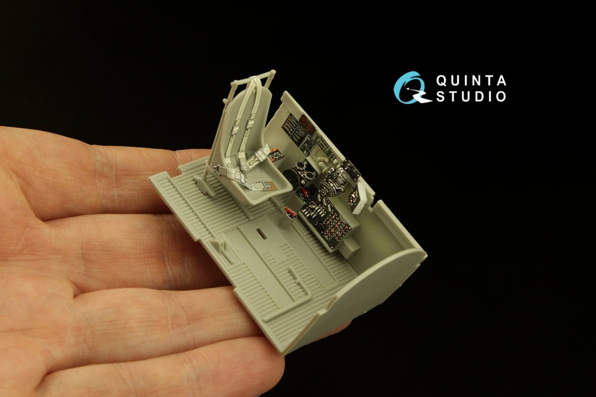 Quinta Studio QD32148 P-47D Thunderbolt Bubbletop Early, intérieur imprimé en 3D et coloré sur papier décalcomanie (Trumpeter), échelle 1/32 – image 6
