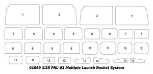 Trumpeter 01069 PHL-03 Système de lance-roquettes multiples 1/35 – imagen 14