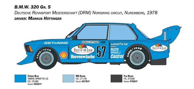 Italeri 3626 BMW 320 Groupe 5 1/24 – immagine 7