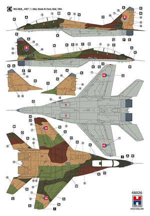 Hobby 2000 48026 MiG-29UB Force aérienne tchèque et slovaque 1/48 – image 5