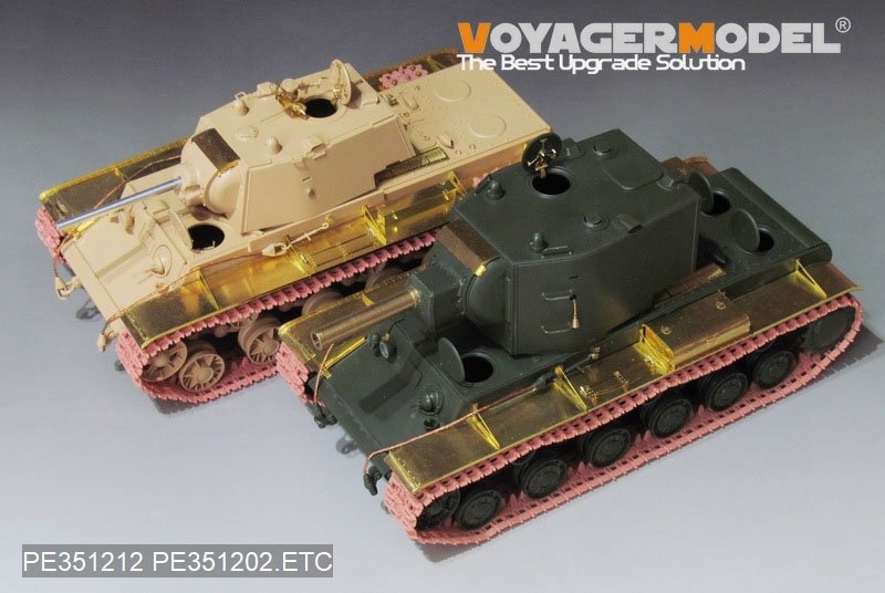 Maquette Voyager PE351212 KV-1 russe Mod.1942 version de base B (Seconde Guerre mondiale) avec canon (pour RFM 5041) 1/35 – immagine 4