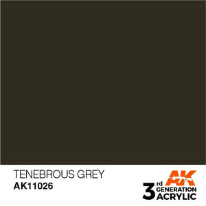 AK Interactive AK11026 Gris Ténébreux 17ml