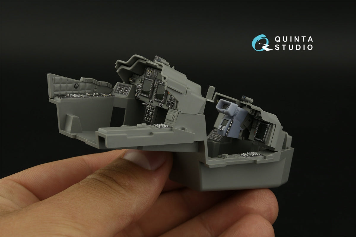 Intérieur imprimé en 3D et coloré sur papier décalcomanie (Takom) pour Quinta Studio QDS+35106 AH-64D (petite version) (avec pièces en résine imprimées en 3D) 1/35 – image 9