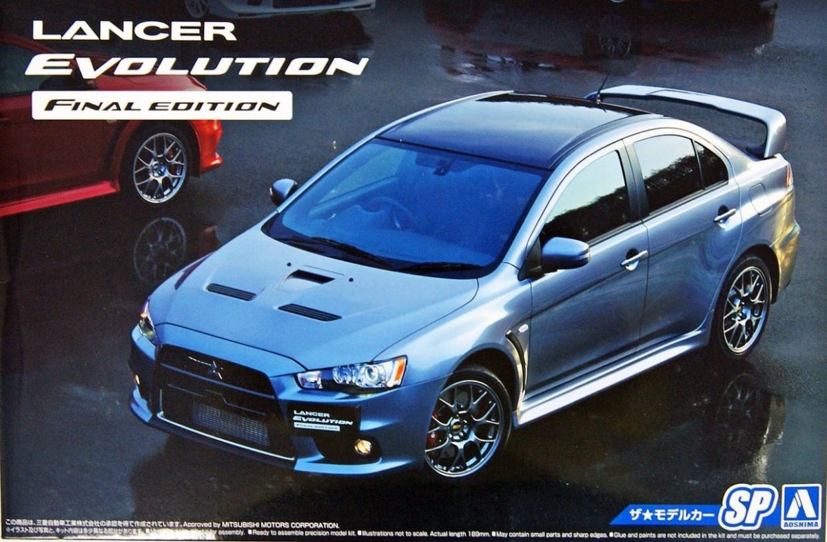 Aoshima 05164 MITSUBISHI CZ4A LANCER EVOLUTION X ÉDITION'15 (1/24)