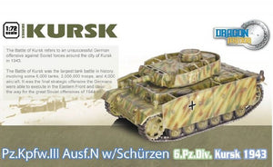 Dragon 60622 Pz.Kpfw.III Ausf.N avec Schurzen 6.Pz.Div.Kursk 1943 (1/72)