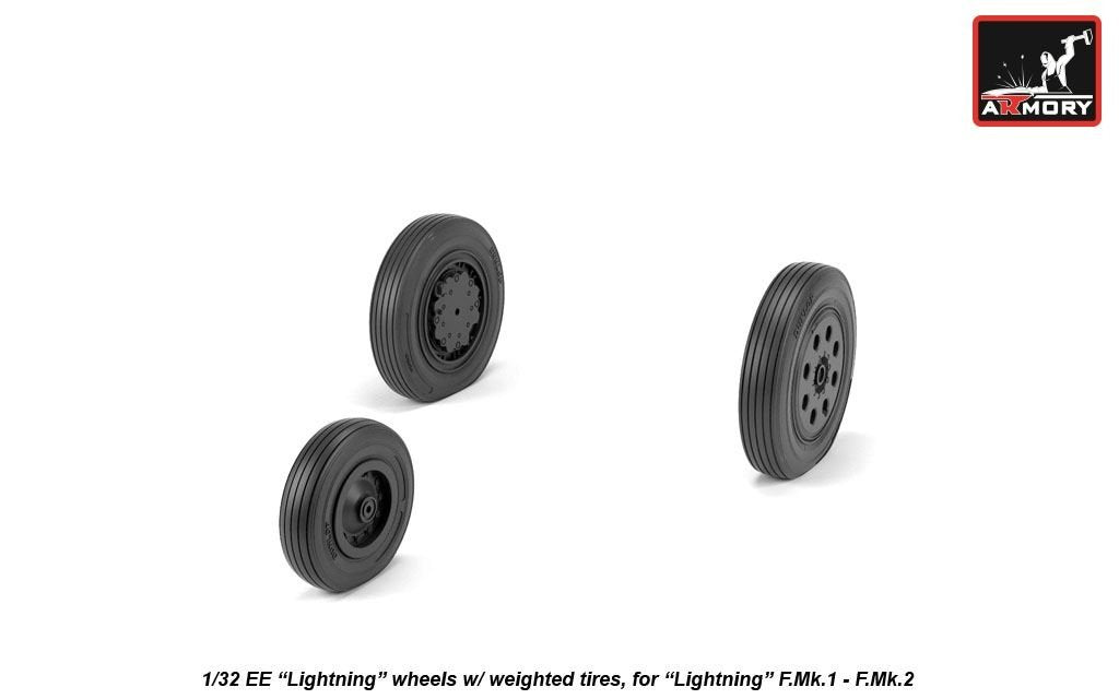 Roues Armory Models AW32401 EE Lightning avec pneus lestés, échelle 1/32 (début)  – image 2