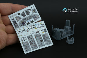 Quinta Studio QDS+32232 Tornado ECR Intérieur italien imprimé en 3D et coloré sur papier décalcomanie (Italeri) (Petite version) (avec pièces en résine imprimées en 3D) 1/32 – Bild 3
