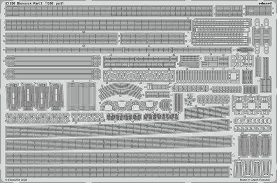 Maquette Eduard BIG5357 Bismarck pour Trumpeter au 1/350 – Bild 3