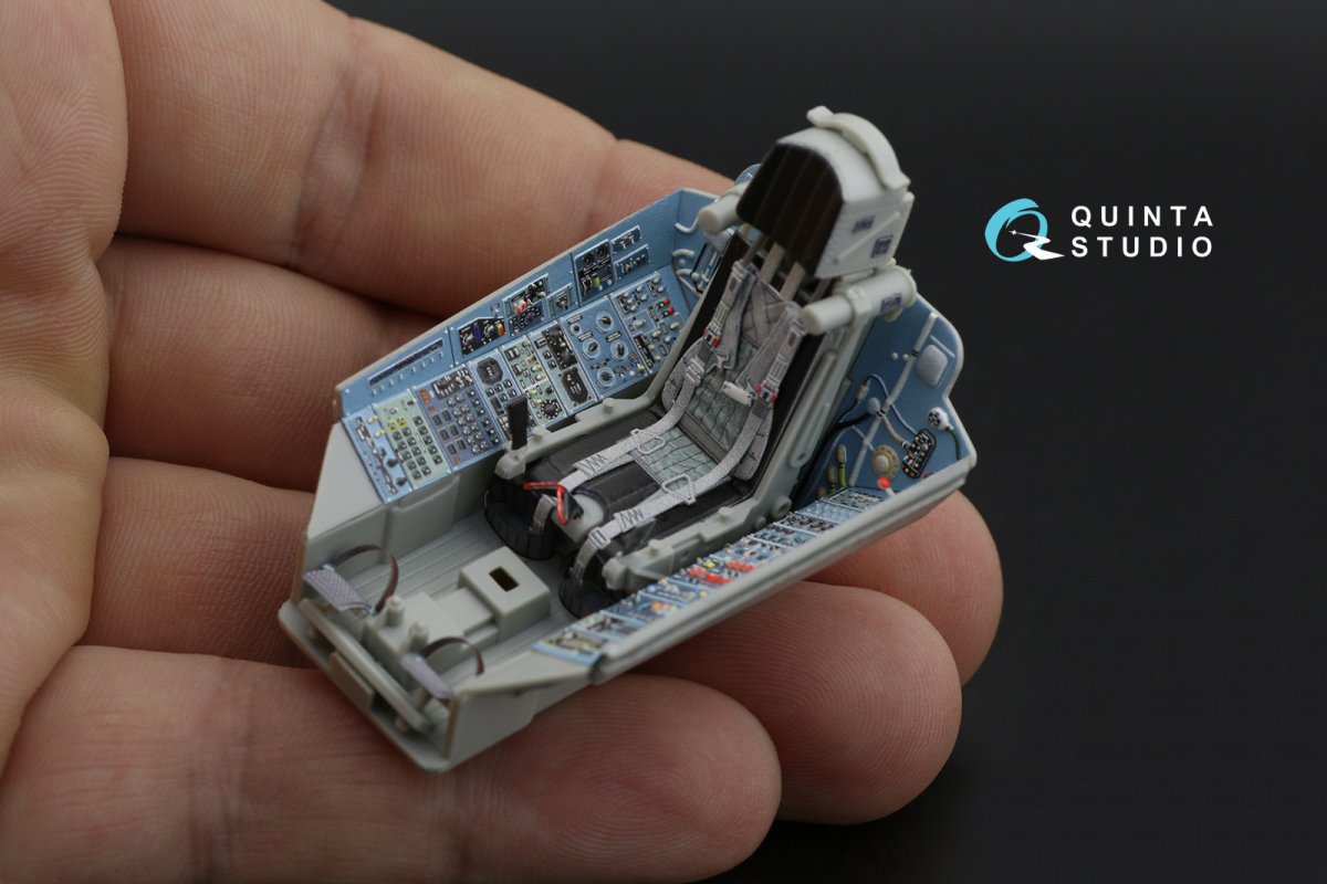 Intérieur imprimé en 3D et coloré du Su-27 de Quinta Studio (Trumpeter) (version complète) à l&amp;#39;échelle 1/32 – image 4