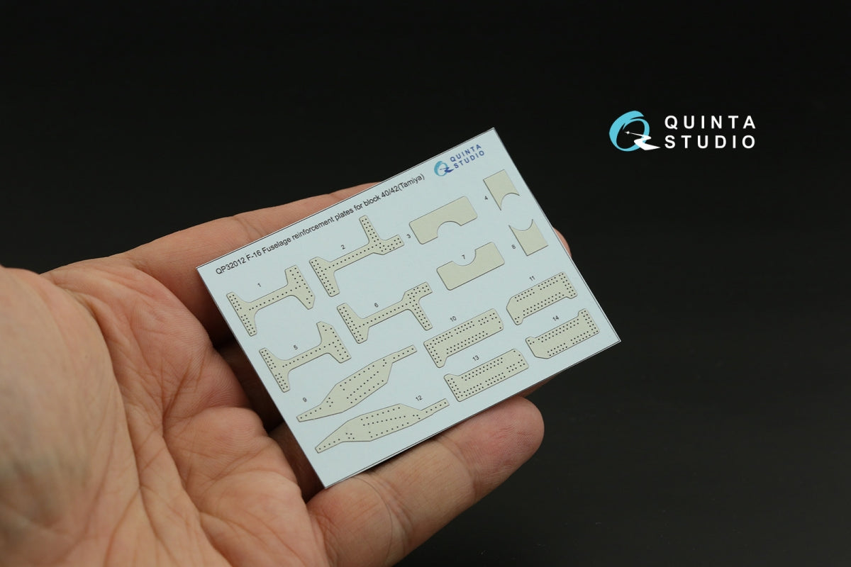 Quinta Studio QP32012 Plaques de renfort pour F-16 bloc 40/42 (Tamiya) 1/32 – image 2
