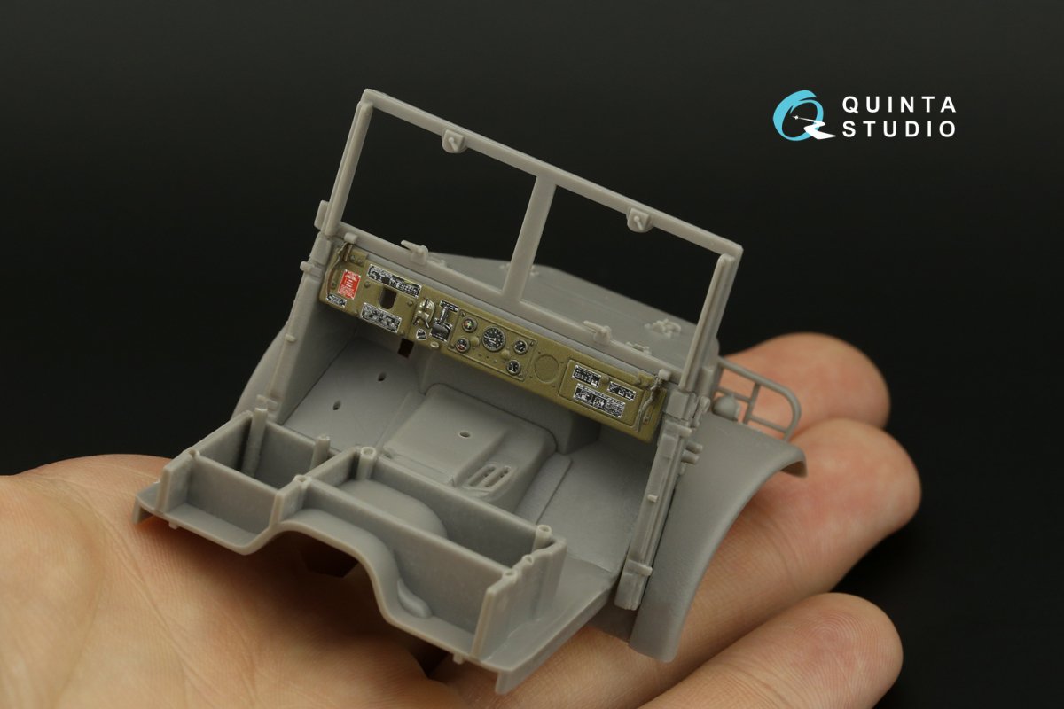 Intérieur imprimé en 3D et coloré sur papier décalcomanie (Roden) pour Dodge M37 (Quinta Studio QD35061) à l&amp;#39;échelle 1/35 – imagen 10