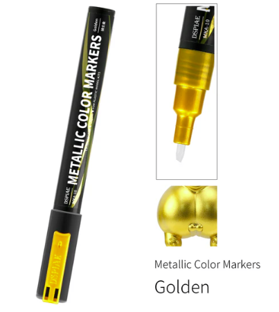Marqueur de couleur métallique DSPIAE MKA-10 Doré 