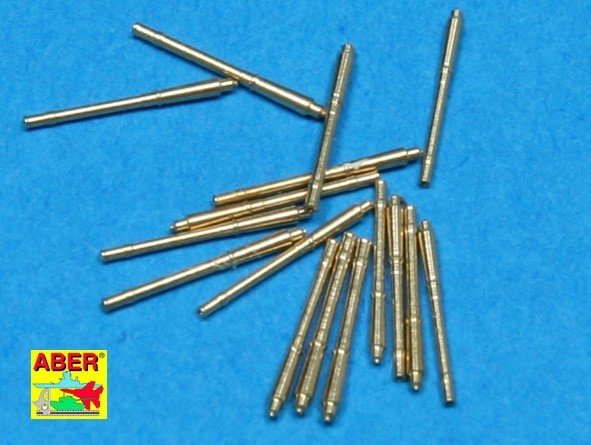 Aber 1/700L-17 Ensemble de 16 canons SFLAK de 105 mm SKC/33nT utilisés dans l'affût LC/37 pour les navires de guerre allemands 1/700