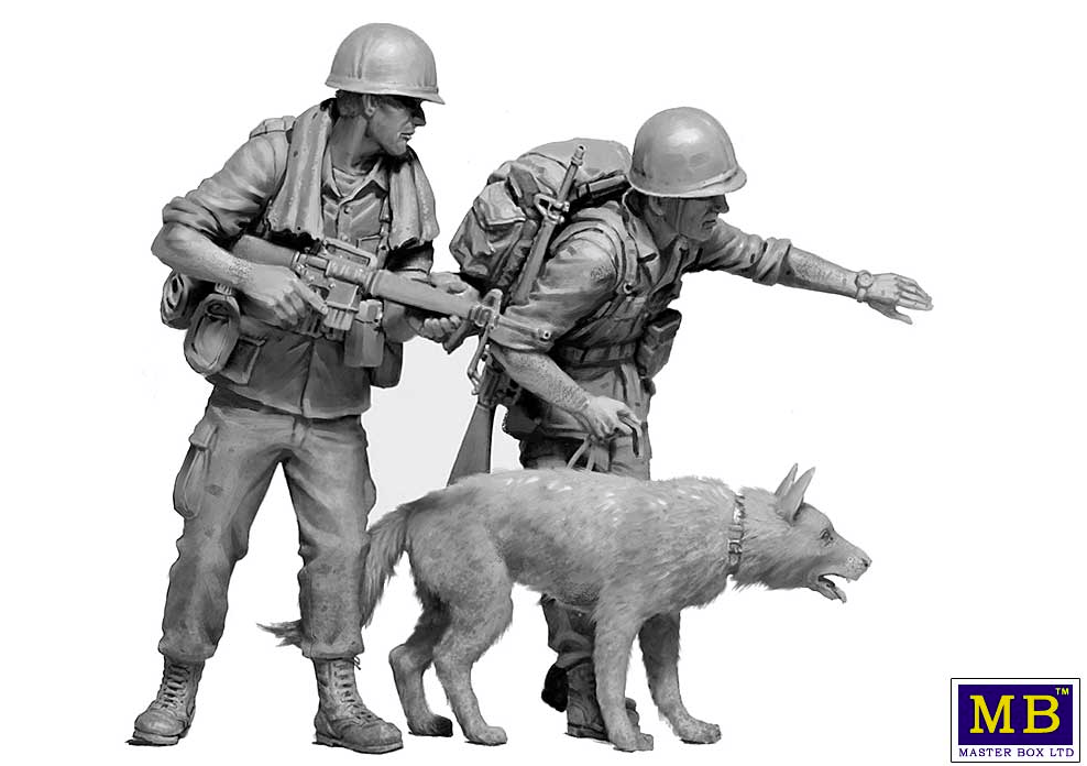 Master Box 35238 Dog Patrol, série Guerre du Vietnam, échelle 1/35 – image 5