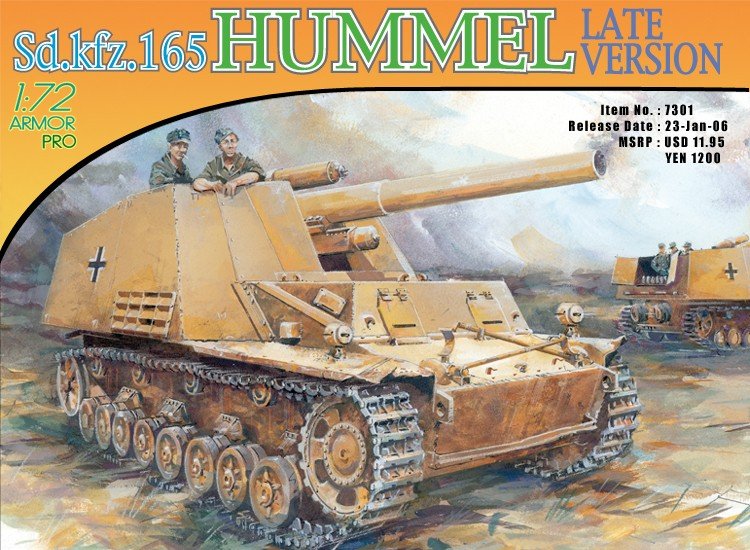 Dragon 7301 Sd.Kfz.165 HUMMEL Version tardive (1/72)