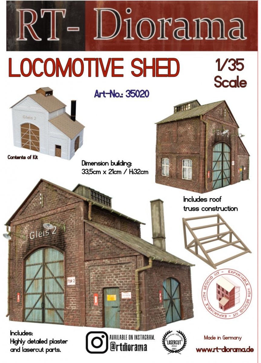 RT-Diorama 35020 DÉPÔT DE LOCOMOTIVES 1/35